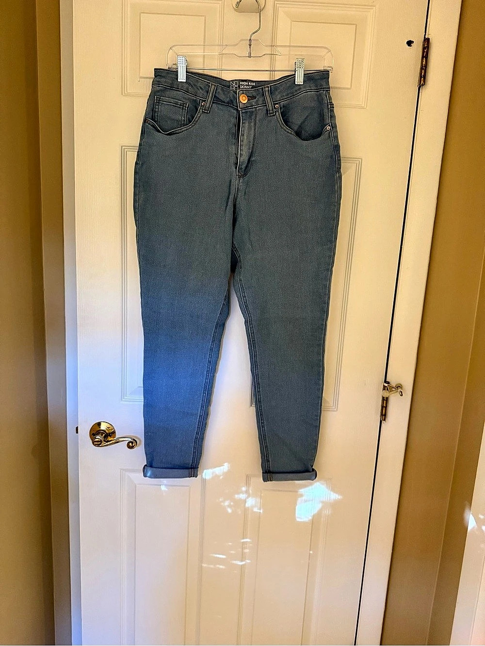 NOBO High Rise Skinny Blue Waist 15 Like New
